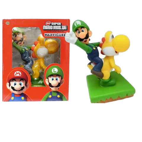 Super Mario Bros WII Max Figure Luigi with Yoshi