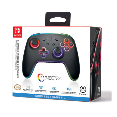 Nintendo Switch PowerA Enhanced Wireless Controller - Lumectra Black