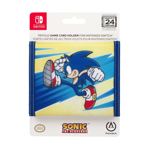 Nintendo Switch PowerA Trifold Game Card Holder Sonic Kick