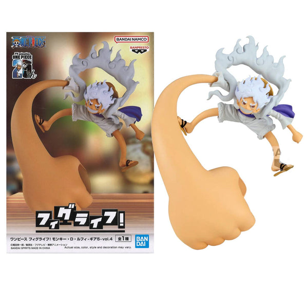 Banpresto Figura Action Figure Monkey D. Luffy One Piece - Gear 5 Volume 1, 10 Cm, Collezione