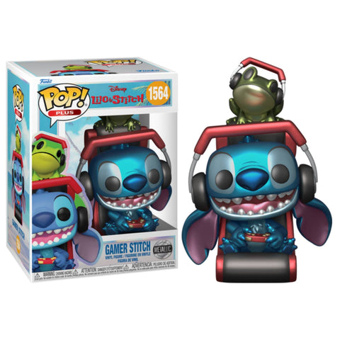 Funko POP! (1564) Lilo & Stitch Gamer Stitch Metallic