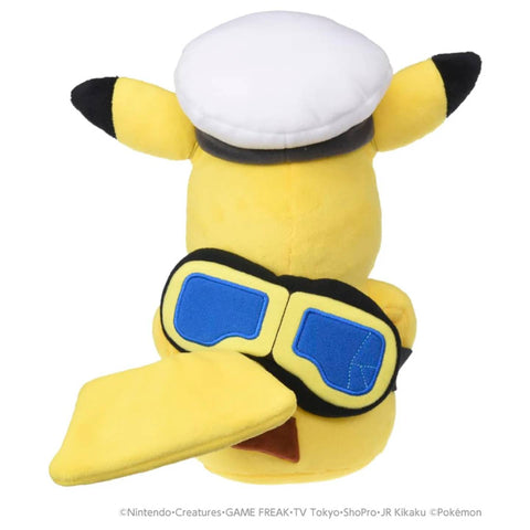 Pokemon Big Plush 10.5" Captain Pikachu Goggles
