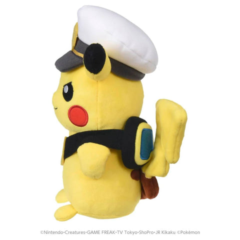 Pokemon Big Plush 10.5" Captain Pikachu Goggles