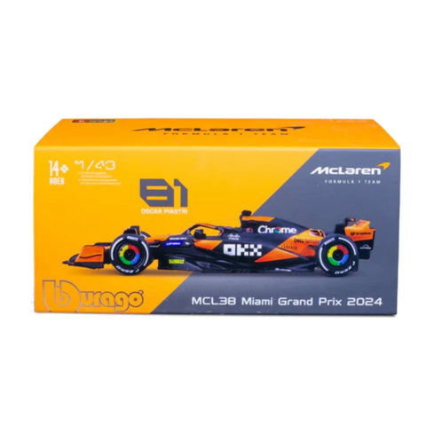 Bburago 1:43 Mercedes F1 MCL38 #81 Oscar Piastri
