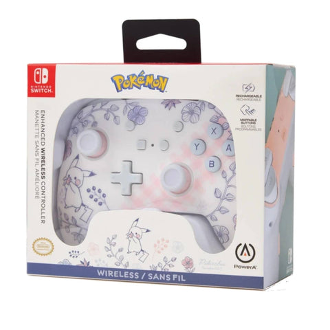 Nintendo Switch PowerA Enhanced Wireless Controller - Pikachu Garden
