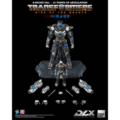 Three Zero DLX Transformers Rise Of The Beasts Mirage
