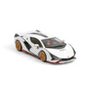 HungHing 1:64 Lamborghini Sian FKP 37 - White