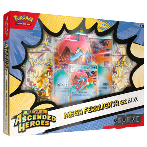 Pokemon ME2.5 Ascended Heroes Mega Feraligatr EX Box