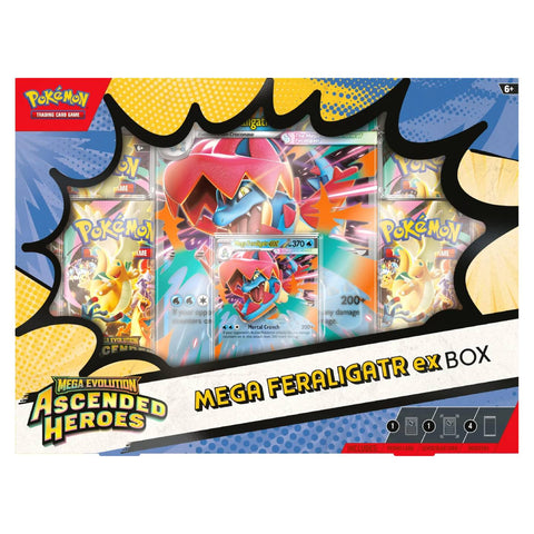 Pokemon ME2.5 Ascended Heroes Mega Feraligatr EX Box