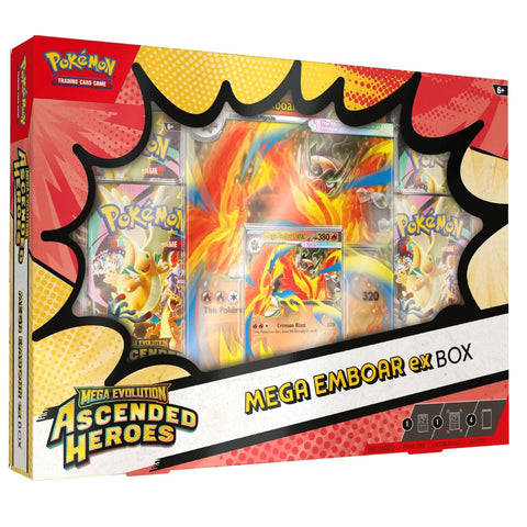 Pokemon ME2.5 Ascended Heroes Mega Emboar EX Box