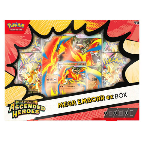 Pokemon ME2.5 Ascended Heroes Mega Emboar EX Box