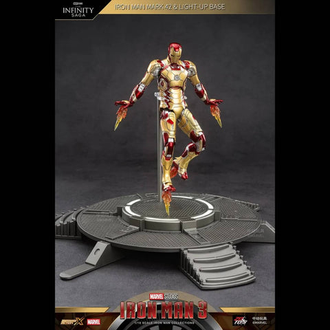 ZD Toys Iron Man 7" Mark 42 Light-Up Base Set