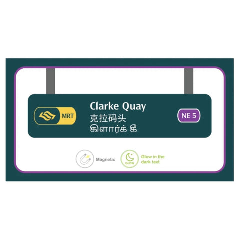 Singapore MRT Station Acrylic Magnet - Clarke Quay