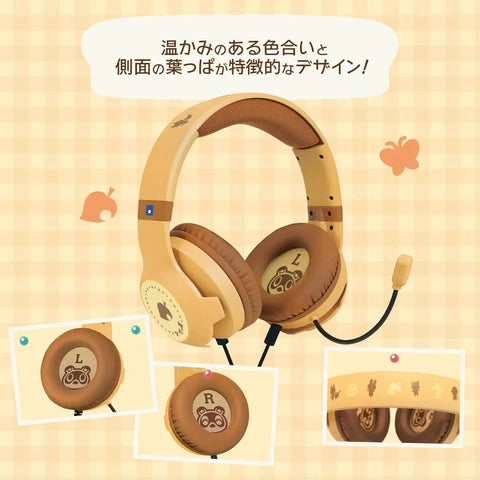 Nintendo Switch 2 Hori Gaming Headset - Animal Crossing Tom Nook DIY Life