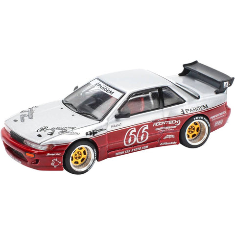 POP Race 1/64 PR64-258 Pandem S13 Moon Tech Red