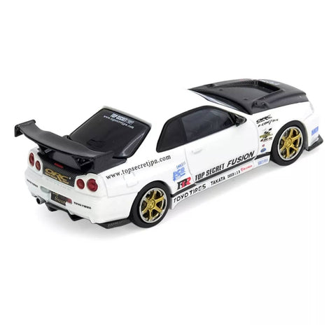 Inno64 Top Secret R34 GT-R White