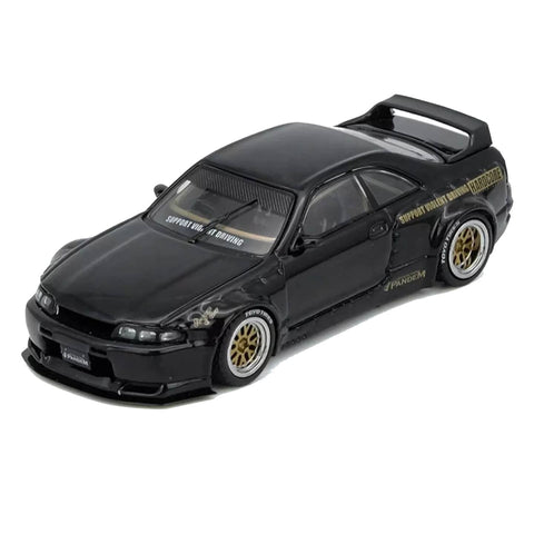 Inno64 Pandem GT-R BCNR33 Rocket Bunny Black