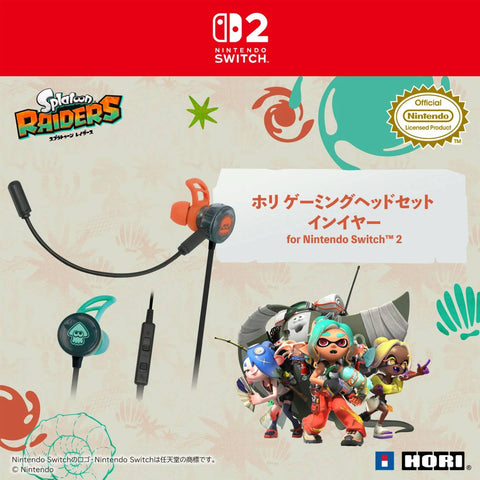 Nintendo Switch 2 Hori Gaming Earbuds Pro Splatoon Raiders