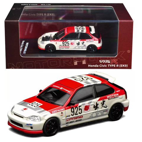 MotorHelix 1:64 Honda Civic Type R EK9 Motion Red