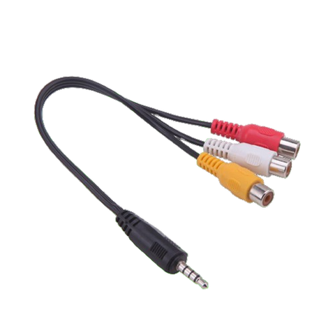 AV To TV Red White Black 3.5M Cables