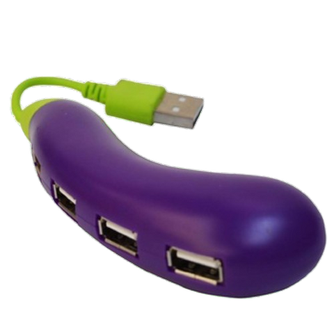 USB Hub Brinjal