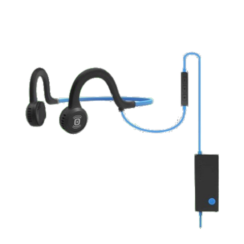 AfterShokz - Sportz Titanium Headphones with Mic - Blue