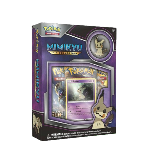 Pokemon TCG Mimikyu 3 Pack and Pin