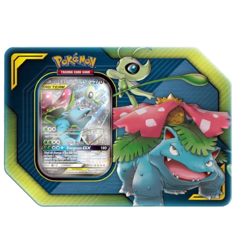 Pokemon Tag Team Tin Celebi Venusaur GX