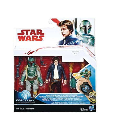 Star Wars Force Link 2 Pack Han Solo and Boba Fett