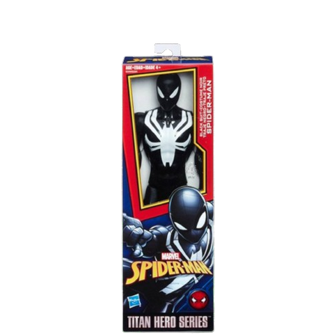 Marvel Black Suit Spider Titan Hero Power FX 12"