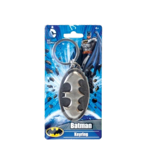 Batman Shield Logo DC Comics Pewter Keychain