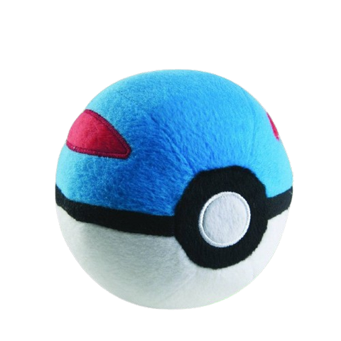 Pokemon Sun and Moon Pokeball Plush Blue