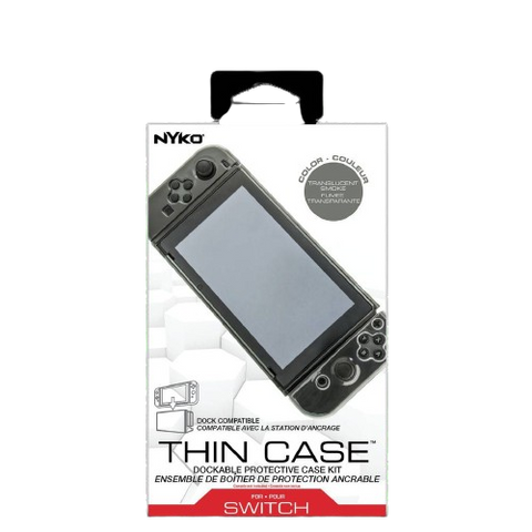 Nintendo Switch Nyko Thin Case + Glass Protector - Smoke