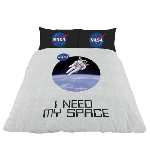 Nasa I Need My Space Double Duvet and Pillowcase