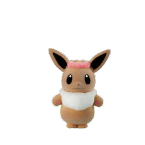 Pokemon Fluffy Doll 3 - (7) Flower Eevee