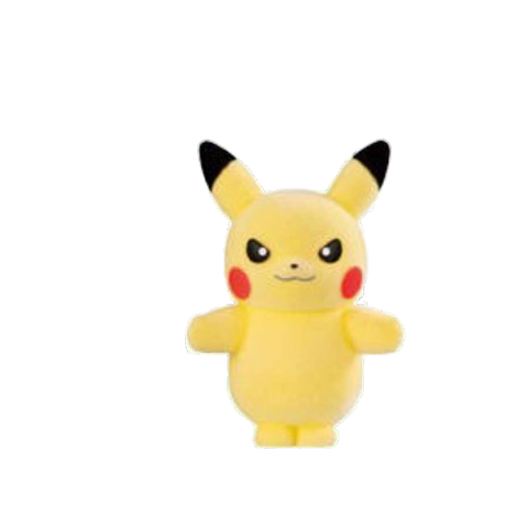 Pokemon Fluffy Doll 3 - (4) Angry Pikachu