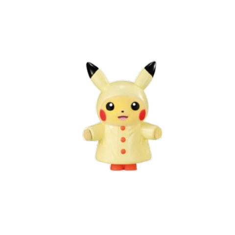 Pokemon Fluffy Doll 3 - (3) Raincoat Pikachu