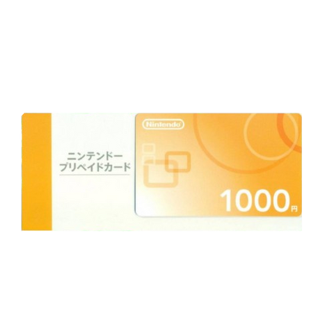 Nintendo Point Card Japan 1000 Yen