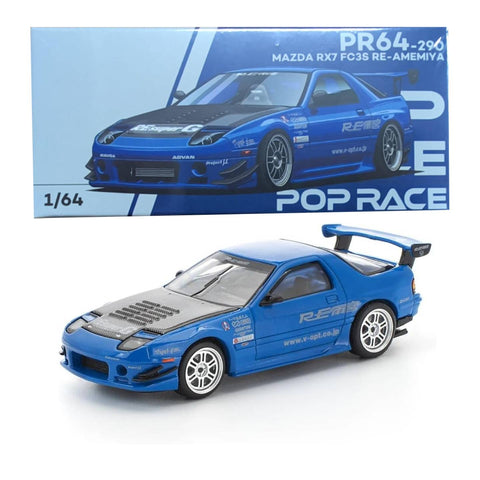 POP Race 1/64 PR64-290 Mazda RX7 FC3S Blue