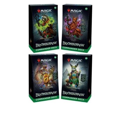 Magic: The Gathering Bloomburrow Commander Decks (Set of 4)