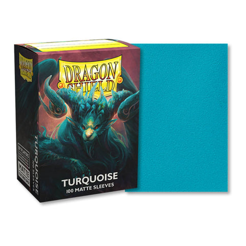 Dragon Shield 100 Standard Size Matte Turquoise