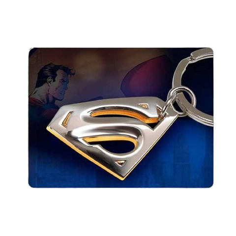 Superman Gold and Silver Plated Key Chain