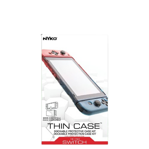 Nintendo Switch Nyko Thin Case + Glass Protector (Red/Blue)