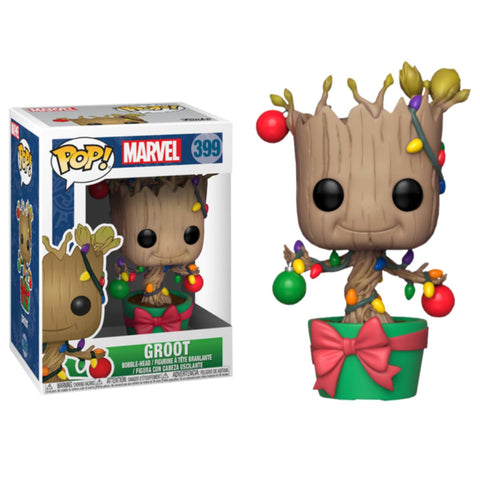 Funko POP! (399) Marvel Holiday Groot with Lights