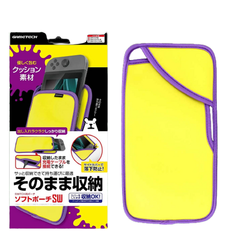 Nintendo Switch Oled Gametech Soft Pouch Yellow x Purple