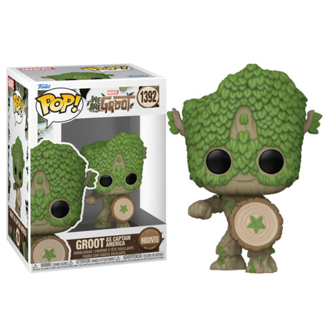 Funko POP! (1392) We Are Groot as Captain America