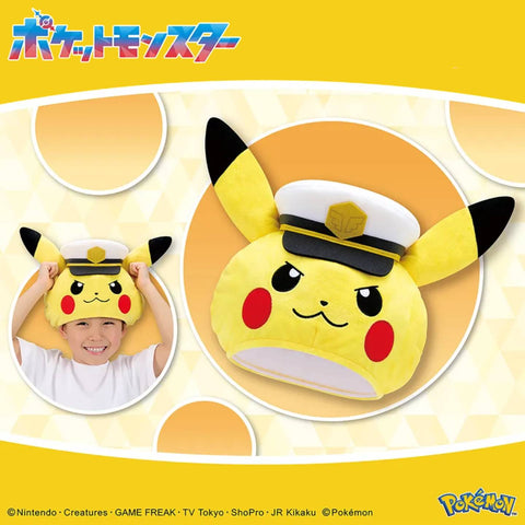 Pokemon Plush Hat - Captain Pikachu