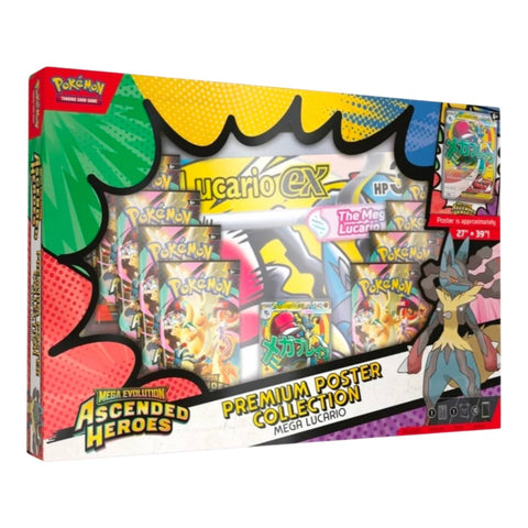 Pokemon ME2.5 Ascended Heroes Premium Poster Collection Lucario