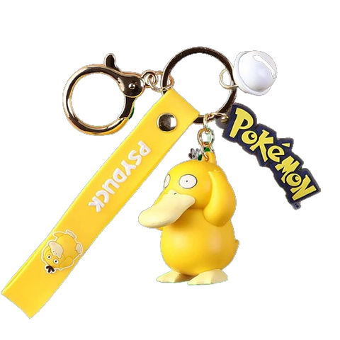 Pokemon Keychain with Bell Strap Psyduck