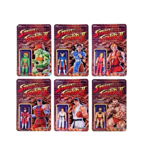 Super7 Street Fighter II Retro Figure Wave 1 (Set of 6)
